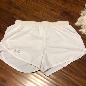 Under armor athletic white shorts
